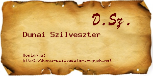 Dunai Szilveszter névjegykártya