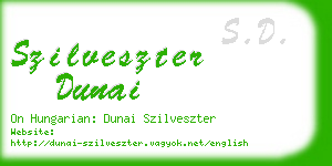 szilveszter dunai business card